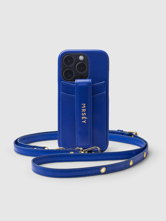 iPhone Hülle mit Strap - Édition Bleu