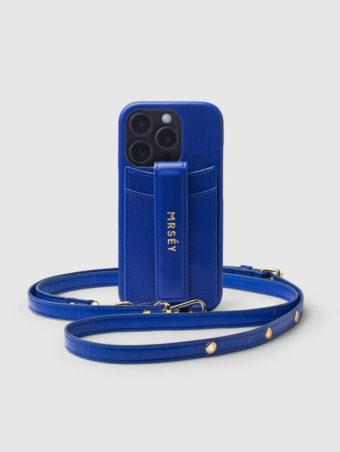 iPhone Hülle mit Strap - Édition Bleu