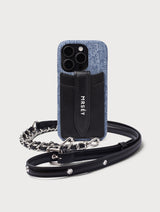 iPhone Hülle mit Strap - Denim