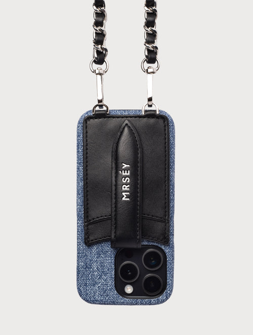 iPhone Hülle mit Strap - Denim