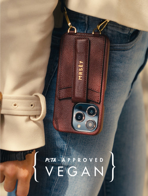 iPhone Hülle mit Strap - Burgundy