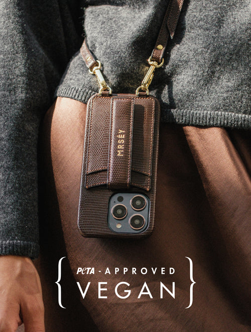 iPhone Hülle mit Strap - Chocolat