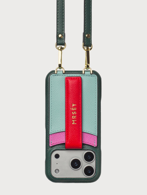 iPhone Case with Strap - Pine Green