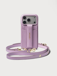 iPhone Case with Strap - Grey Lilac