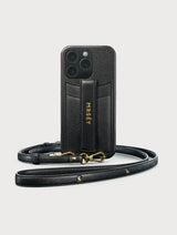 iPhone Hülle mit Strap - Schwarz