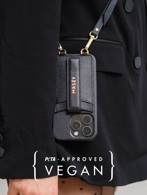 iPhone Hülle mit Strap - Schwarz