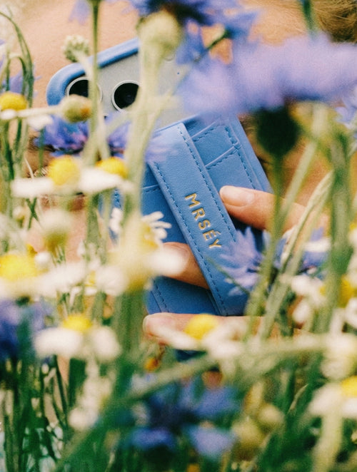 iPhone Case with Strap - Azure