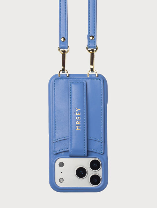 iPhone Case with Strap - Azure