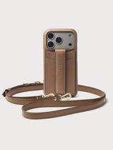 iPhone Case with Strap - Taupe