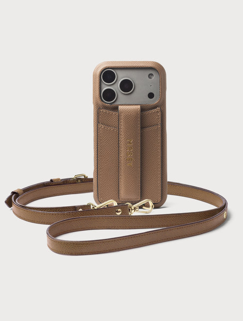 iPhone Case with Strap - Taupe