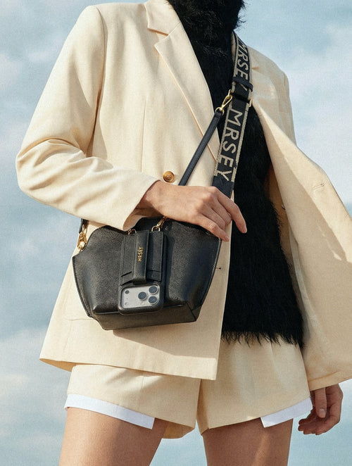 Tulip Bag Crossbody Set - Black