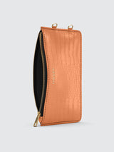 Add-on Pouch - Peach Croco
